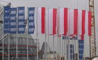 Flagi na Centrum Wystawienniczo-Kongresowym w Rzeszowie