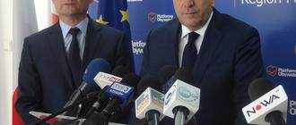 Od lewej Zdzisław Gawlik i Grzegorz Schetyna