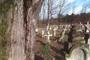 Cmentarz przy zespole cerkiewnym w Radrużu. Widok na stronę południowo-wschodnią. Fot. K.Petrykowska (program konserwatorski) 