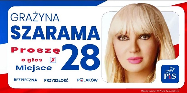 Grażyna Szarama - kandydatka Prawa i Sprawiedliwości