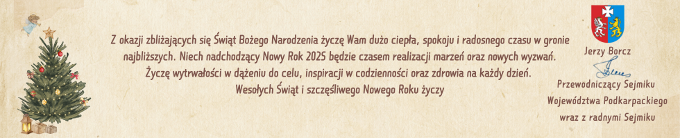 Życzenia przewodniczącego Sejmiku Jerzego Borcza i radnych wojewódzkich