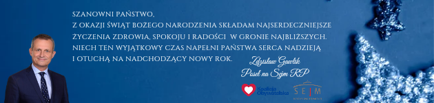 Życzenia posła Zdzisława Gawlika z okazji Bożego Narodzenia