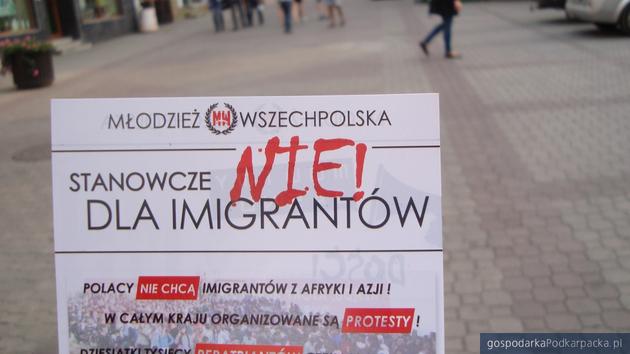 Manifestacja przeciw imigrantom w Rzeszowie