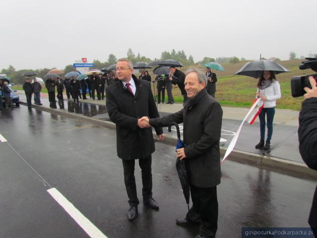 Od lewej burmistrz Sędziszowa Małopolskiego Bogusław Kmieć i burmistrz Ropczyc Bolesław Bujak. Fot. Adam Cyło