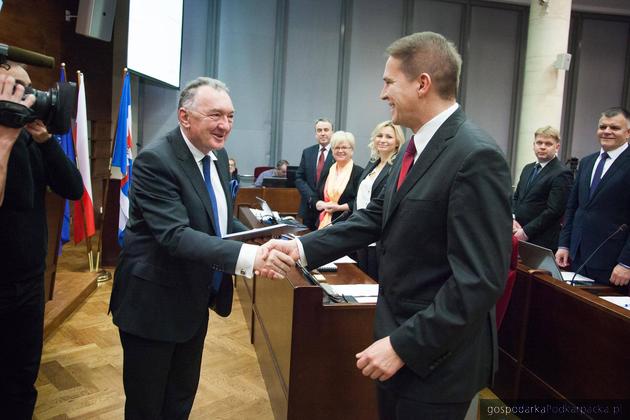 Od lewej przewodniczący Jerzy Borcz i Sławomir Miklicz. Fot. Michał Mielniczuk