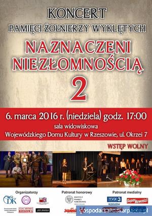 „Naznaczeni Niezłomnością” – widowisko w WDK w Rzeszowie