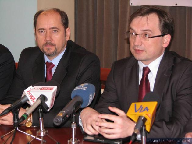 Od lewej Mieczysław Golba i Zbigniew Ziobro, fot. Adam Cyło