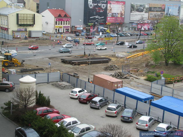 Widok placu budowy z okien Urzędu Wojewódzkiego, fot, Adam Cyło