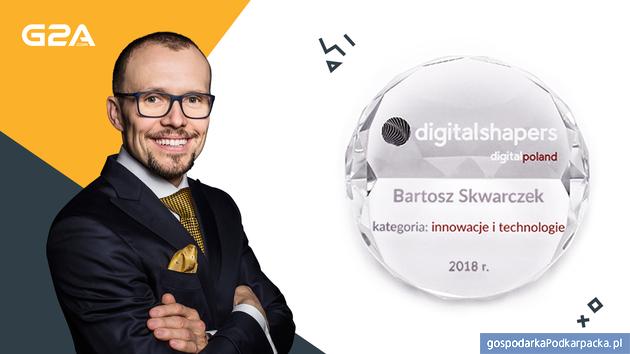 Bartosz Skwarczek, prezes G2A, nagrodzony tytułem Digital Shaper