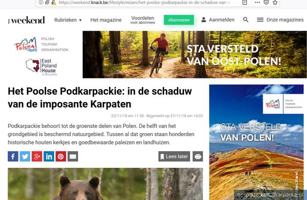 Oferta turystyczna Podkarpackiego i Polski Wschodniej promowana Belgii