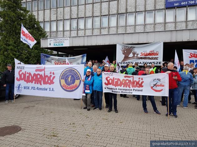 Rzeszowska Solidarność popiera strajk w Airbus Poland S.A.
