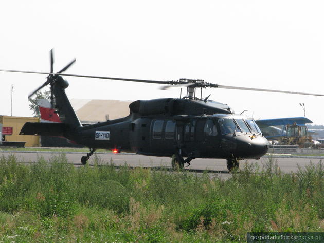 Black Hawk na lądowisku PZL Mielec, fot. Adam Cyło