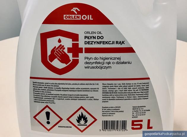 Orlen Oil zwiększa produkcję płynu do dezynfekcji rąk