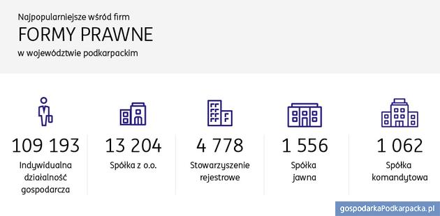 Gdzie rejestruje się najwięcej firm w Podkarpackim?