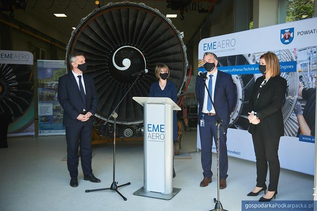 EME Aero przekazało silnik lotniczy dla Zespołu Szkół nr 2 w Łańcucie 