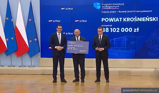 Powiat krośnieński otrzymał ponad 88 mln zł dofinansowania na budowę drogi Potok-Jedlicze