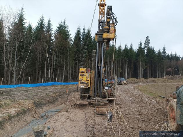 Badanie gruntu na budowie S19 Rzeszów Południe - Babica