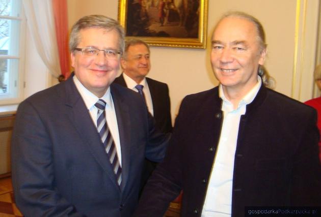 W spotkaniu z prezydentem Bronisławem Komorowskim brał udział także poseł Mirosław Pluta (z prawej)