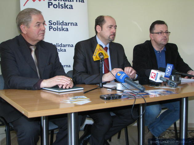 Od lewej Kazimierz Ziobro, Mieczysław Golba i Waldemar Pijar. Fot. Adam Cyło