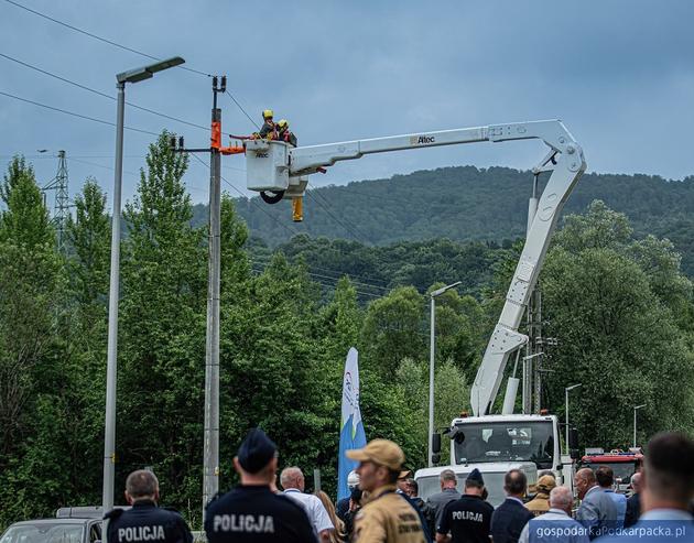 Ćwiczenia reagowania kryzysowego na zaporze w Solinie