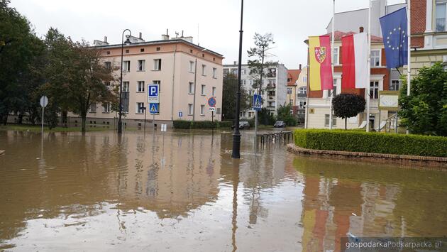 Zalane miasto Nysa (województwo opolskie). Fot. Nysa Facebook