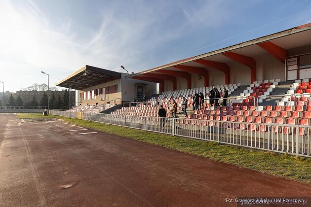 Cześć elementów istniejącego stadionu zostanie wykorzystana w nowym obiekcie. Fot. Grzegorz Bukała/Urząd Miasta Rzeszowa