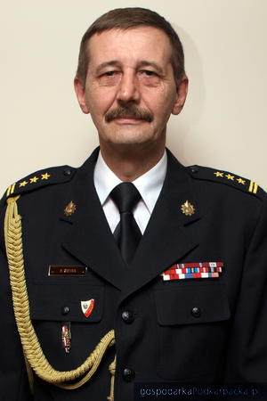 Starszy brygadier Bogdan Kuliga, podkarpacki komendant wojewódzki Państwowej Straży Pożarnej