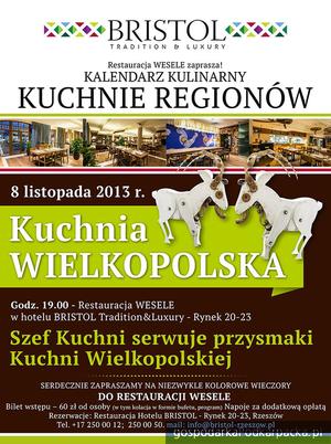 Kuchnia wielkopolska w restauracji Wesele w Bristolu