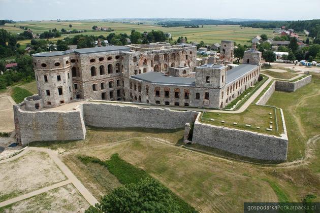 Widok na ruiny zamku Krzyżtopór w Ujeździe. Fot. Fotoacc