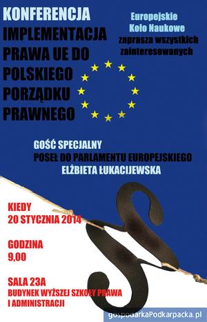 Jak w przystosować polskie prawo do unijnych przepisów – konferencja w WSPiA