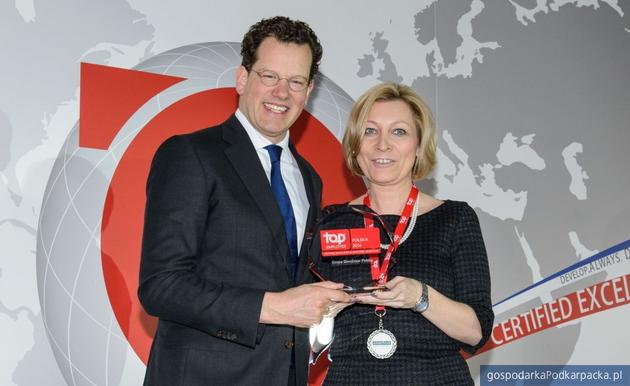 Nagrodę odebrała Angelika Ryfińska, dyrektor ds. personalnych Grupy Goodyear Polska