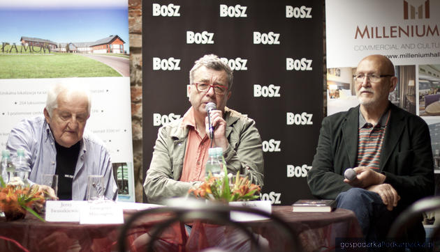 Od lewej Jerzy Iwaszkiewicz, Grzegorz Miecugow i Marek Przybylik