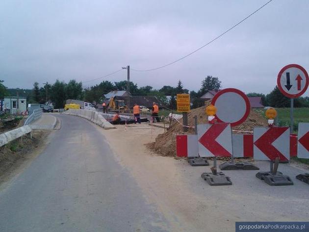 Remontowany most w Dymitrowie. Fot. Powiat Tarnobrzeski