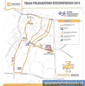 Półmaraton Rzeszowski 2015 - zablokowane ulice w centrum