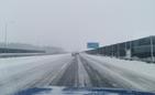 Śnieżyca na Podkarpaciu- zdjęcia z autostrady A4