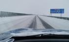 Śnieżyca na Podkarpaciu- zdjęcia z autostrady A4