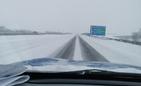 Śnieżyca na Podkarpaciu- zdjęcia z autostrady A4