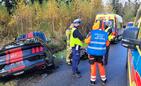 Wypadek z udziałem mustanga. Aż sześć osób rannych