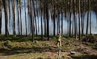 Strażacy z Podkarpacia walczą z wielkim pożarem w Puszczy Solskiej 
