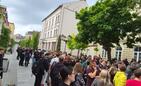 Ewakuacja Wydziału Prawa i Administracji Uniwersytetu Rzeszowskiego
