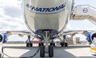 Towarowy Boeing 747 linii National Airlines obsłużony na lotnisku w Jasionce