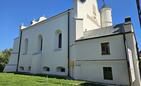 Elewacja synagogi w Lesku już po renowacji