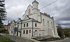 Elewacja synagogi w Lesku już po renowacji