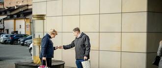 Od lewej radna Prawa i Sprawiedliwości Joanna Bril i działacz Forum Młodych Ludowców Ernest Dąbrowski