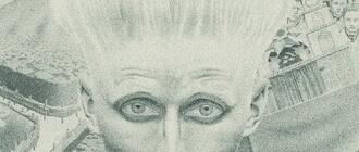 Franciszek Frączek - Autoportret, 1930 r. ołówek/papier, ze zbiorów Muzeum Etnograficznego W Rzeszowie