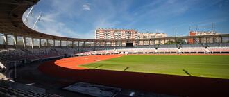 Budowa PCLA w Rzeszowie (nowego stadionu Resovii) na ukończeniu