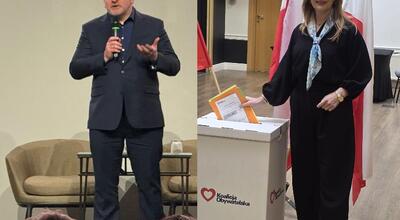 Od lewej Paweł Kowal i Joanna Frydrych. Fot. Facebook