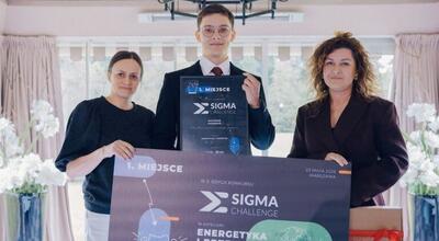 Mateusz Kozdraś, student elektromobilności na Politechnice Rzeszowskiej zwycięzcą w konkursie Sigma Challange