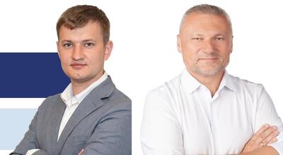 Adrian Michałek i Jacek Sur&oacute;wka dziękują mieszkańcom gminy Tyczyn