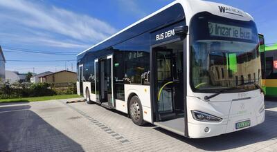 Autobus Irizar na testach w Dębicy. Fot. MKS Dębica